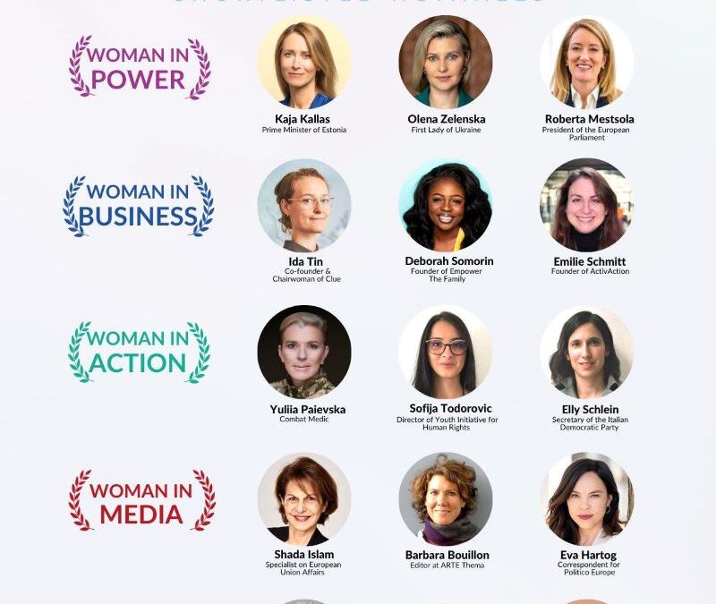 SOFIJA TODOROVIĆ U UŽEM IZBORU ZA NAGRADU ŽENE EVROPE U 2023. GODINI U KATEGORIJI „ŽENE U AKCIJI“