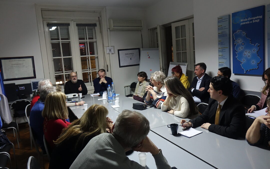 Profesor dr Branko Milanović održao sjajno predavanje na sastanku Foruma za međunarodne odnose Evropskog pokreta u Srbiji