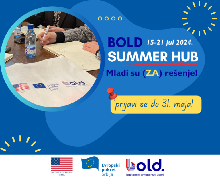 Poziv Za Prijavu Na Bold Summer Hub Radionicu ⋆ Evropski Pokret U Srbiji 4522