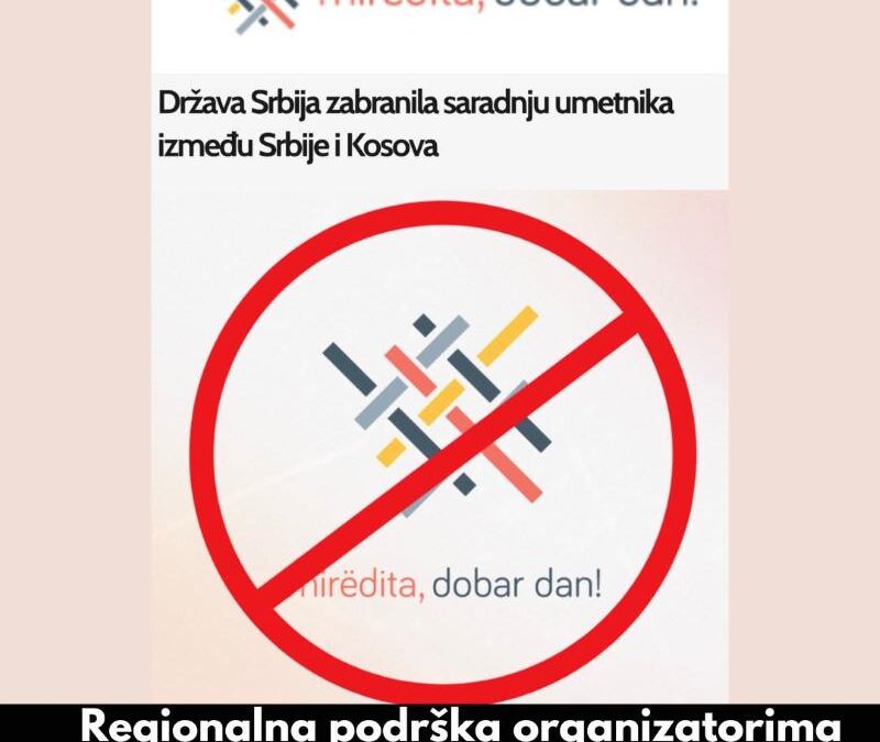 SERBIAN AUTHORITIES TO PROTECT ORGANISERS OF “MIRËDITA, DOBAR DAN!” FESTIVAL AND TO ENSURE IT TAKES PLACE