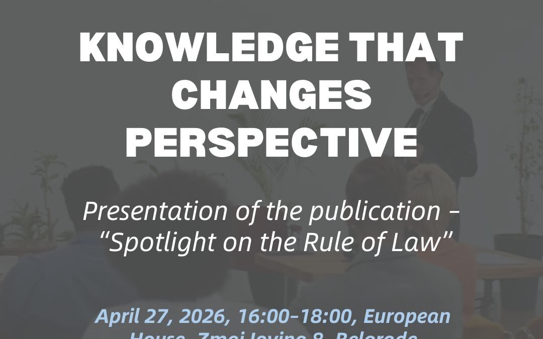 INVITATION: Presentation of the Publication “Spotlight on the Rule of Law” (April 27, 2026, 16:00) – European House, Belgrade