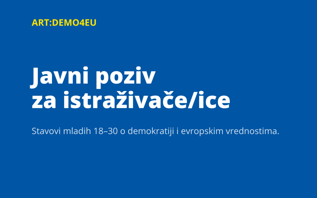 JAVNI POZIV ZA ISTRAŽIVAČE