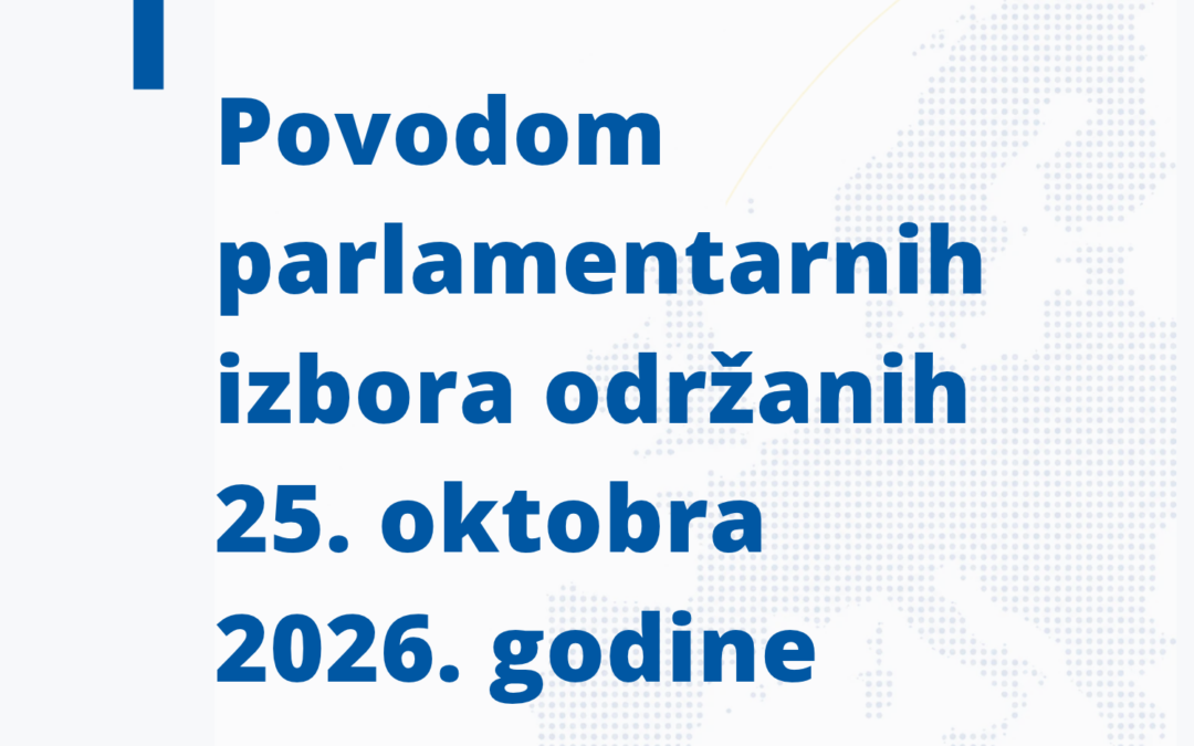 Saopštenje Evropskog pokreta u Srbiji povodom parlamentarnih izbora održanih 25. oktobra 2026. godine